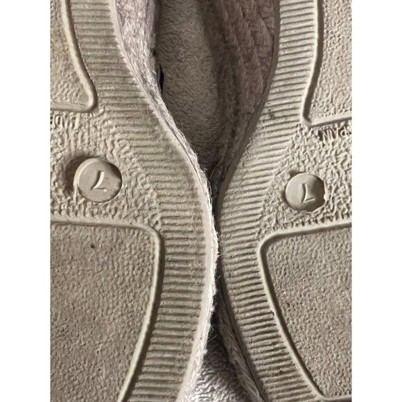 Andre Assous Women's Black Leather Espadrille Wedge Sandals Size 7. Made In Spai - Picture 9 of 11